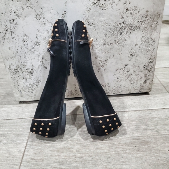 Tod's Black Studded Ballet Flats - Picture 10 of 16
